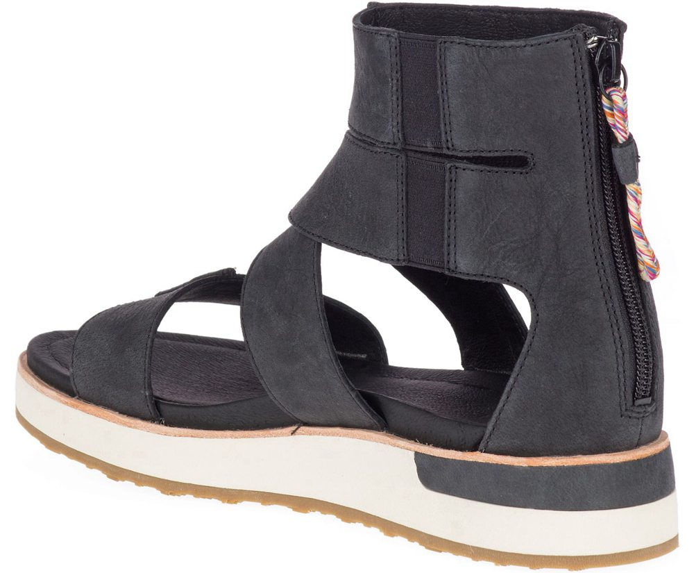 Sandálias Senhora - Merrell Roam Mid Cross - Pretas - XEN391642